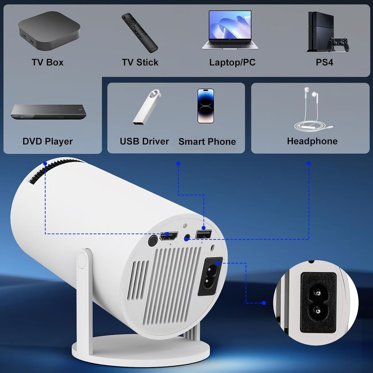 LumiPro Mini proyector portátil